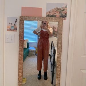 Old Navy. romper. XS. polka dot. copper. smocked.